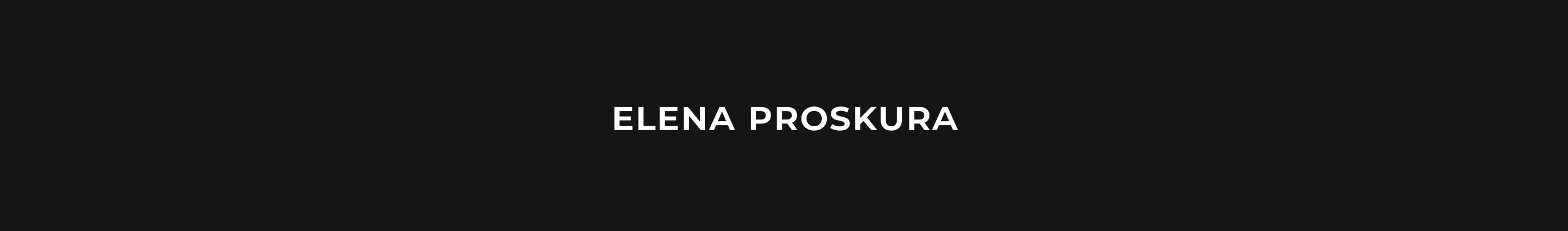 Elena Proskura's profile banner