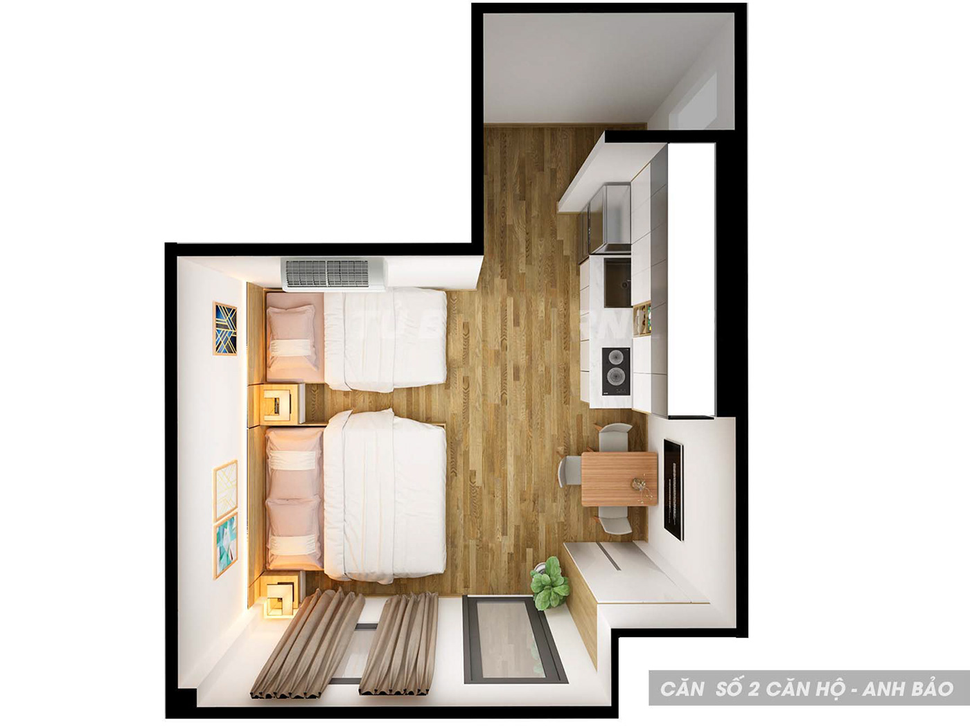 Interior design apartment 3D