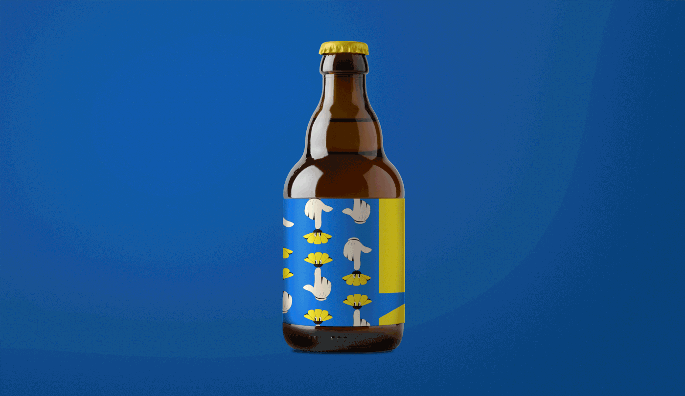 beer beer design Beer Packaging can craft beer daisies drink ILLUSTRATION  Packaging
