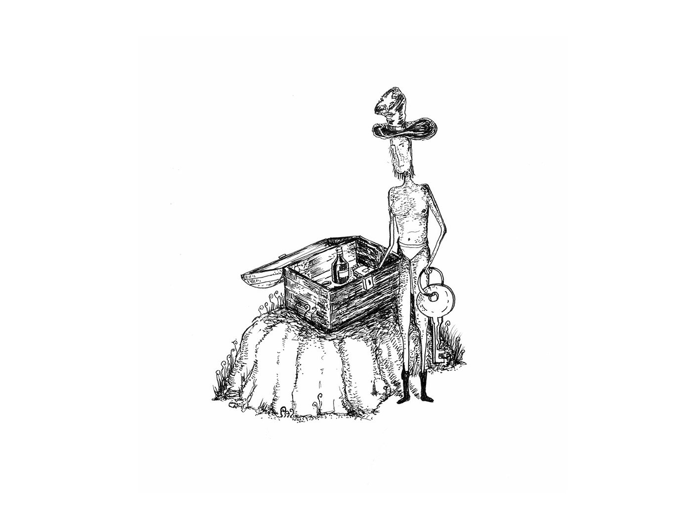 characters drawings illustrations surrealism