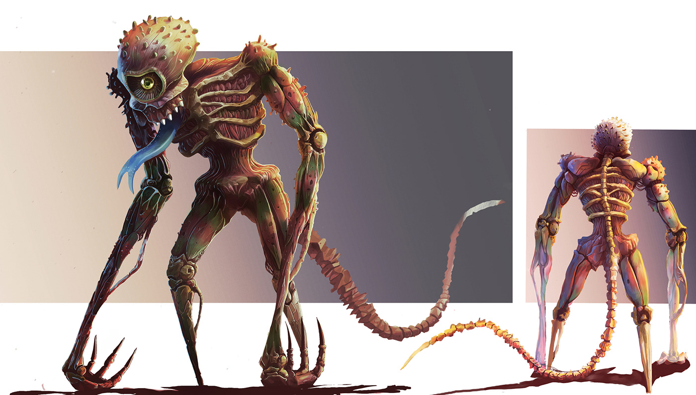 Character design  conceptart Drawing  ILLUSTRATION  monster