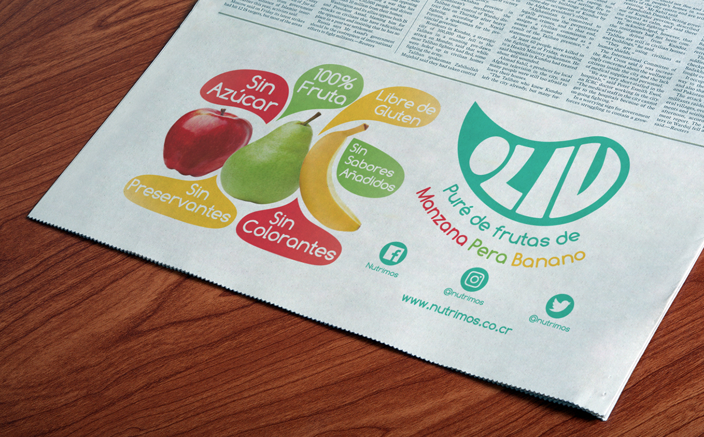 Packaging doypack Fruit apple Pear banana fruits graphic design  labeling Marco Ajun