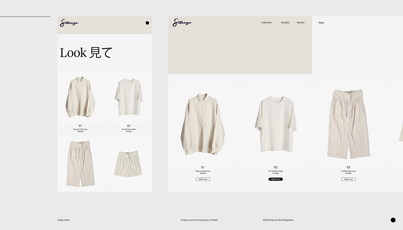 Clothing japanese minimal modern color shop designer tokyo Fashion  block
