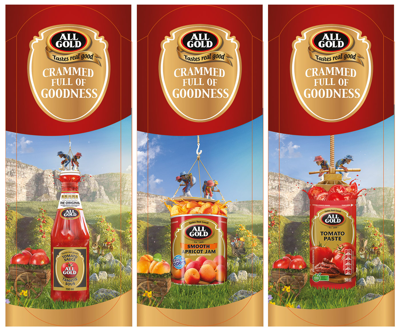 Fruit jam appricot Tomato 3D CGI Point of Sale sauce splash juice