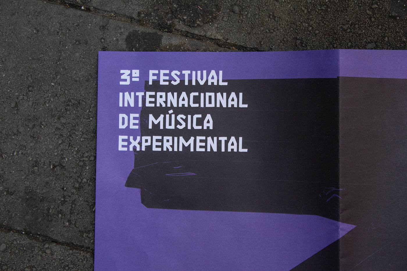 cartaz experimental festival music poster type Website