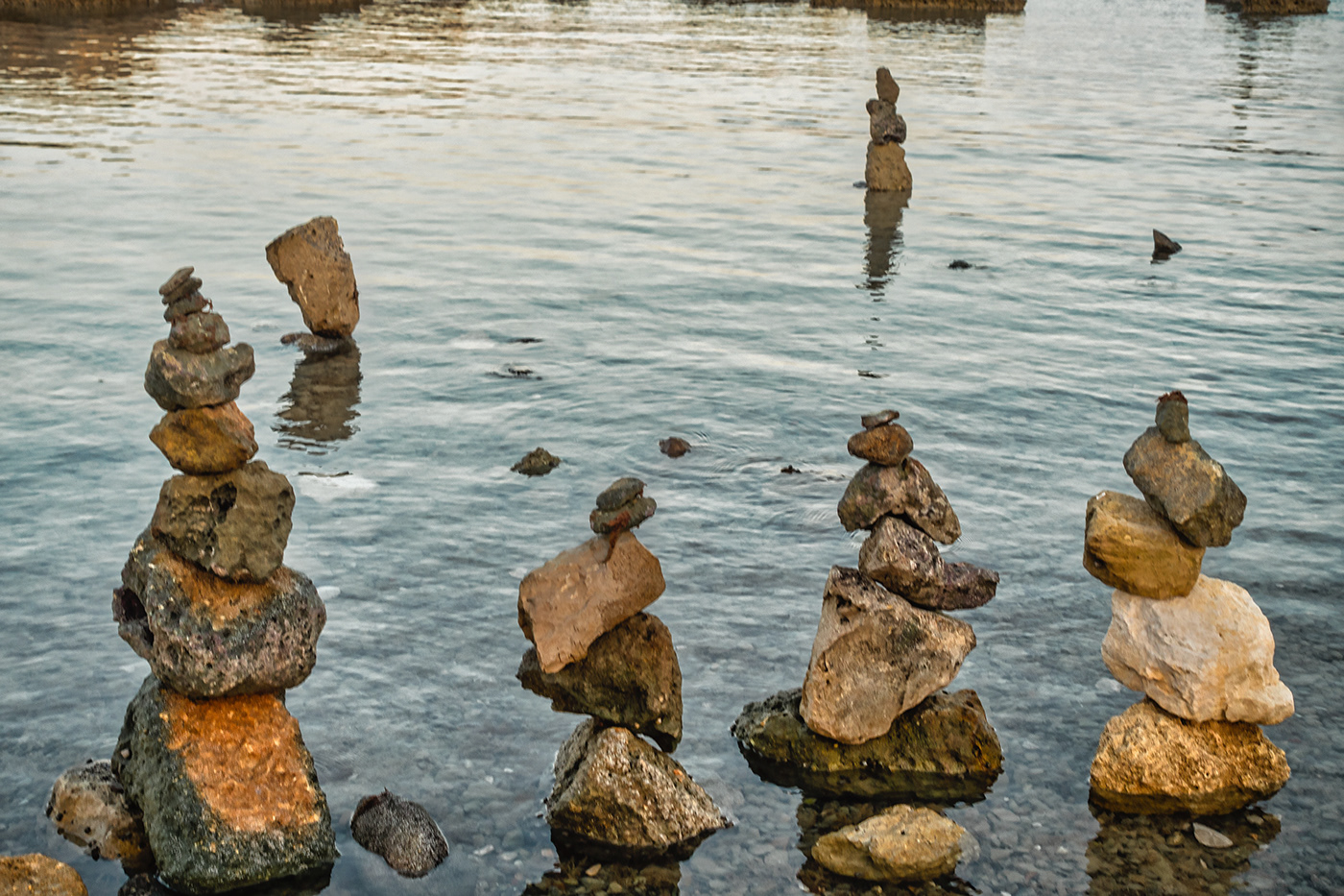 polignano a mare puglia Italy Landscape Nature Photography  Francesco loliva stone balancing