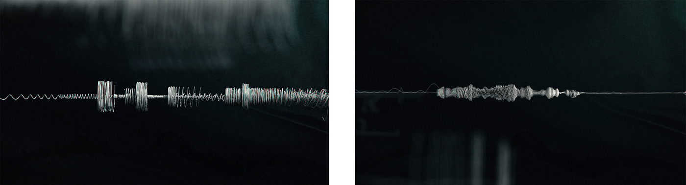 Title design animation  vortex soundwave sound ghost