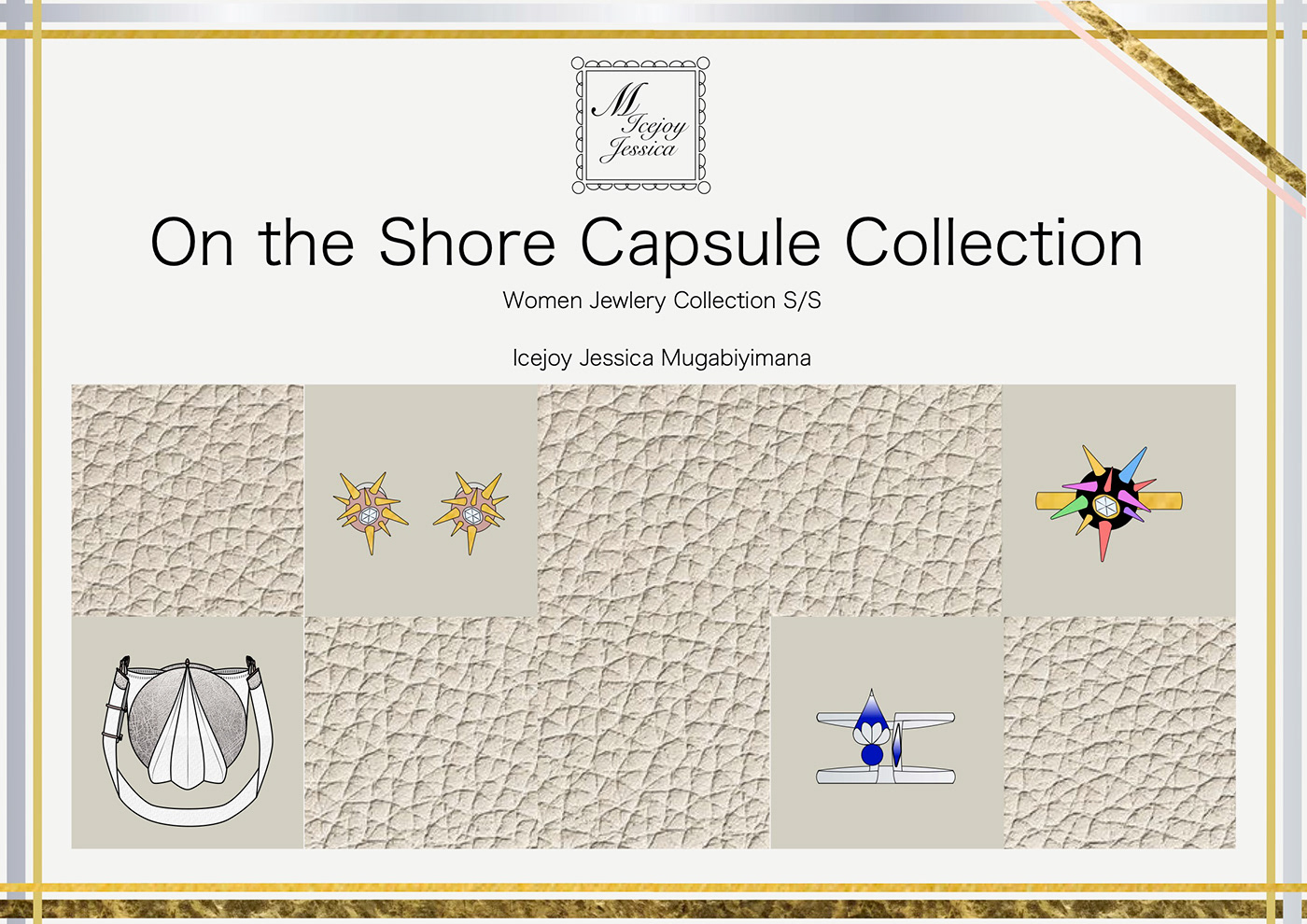 Fashion  fashion design flat sketches bags jewlery beach Ocean