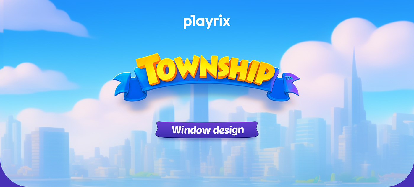 game UI/UX ui design game ui user interface app design mobile playrix Township
