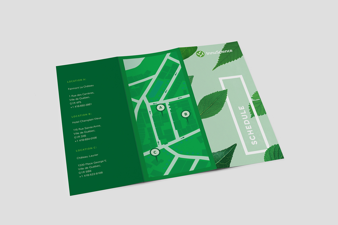 conference Event Nature green Booklet Exhibition  banner festival brochure schedule Guide information leaves floral print