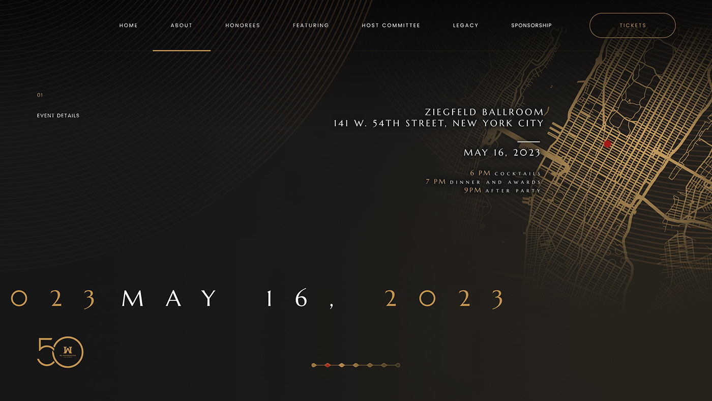 design brand identity gold Event festival award black dark Digital Art  Ms. Foundation For Women