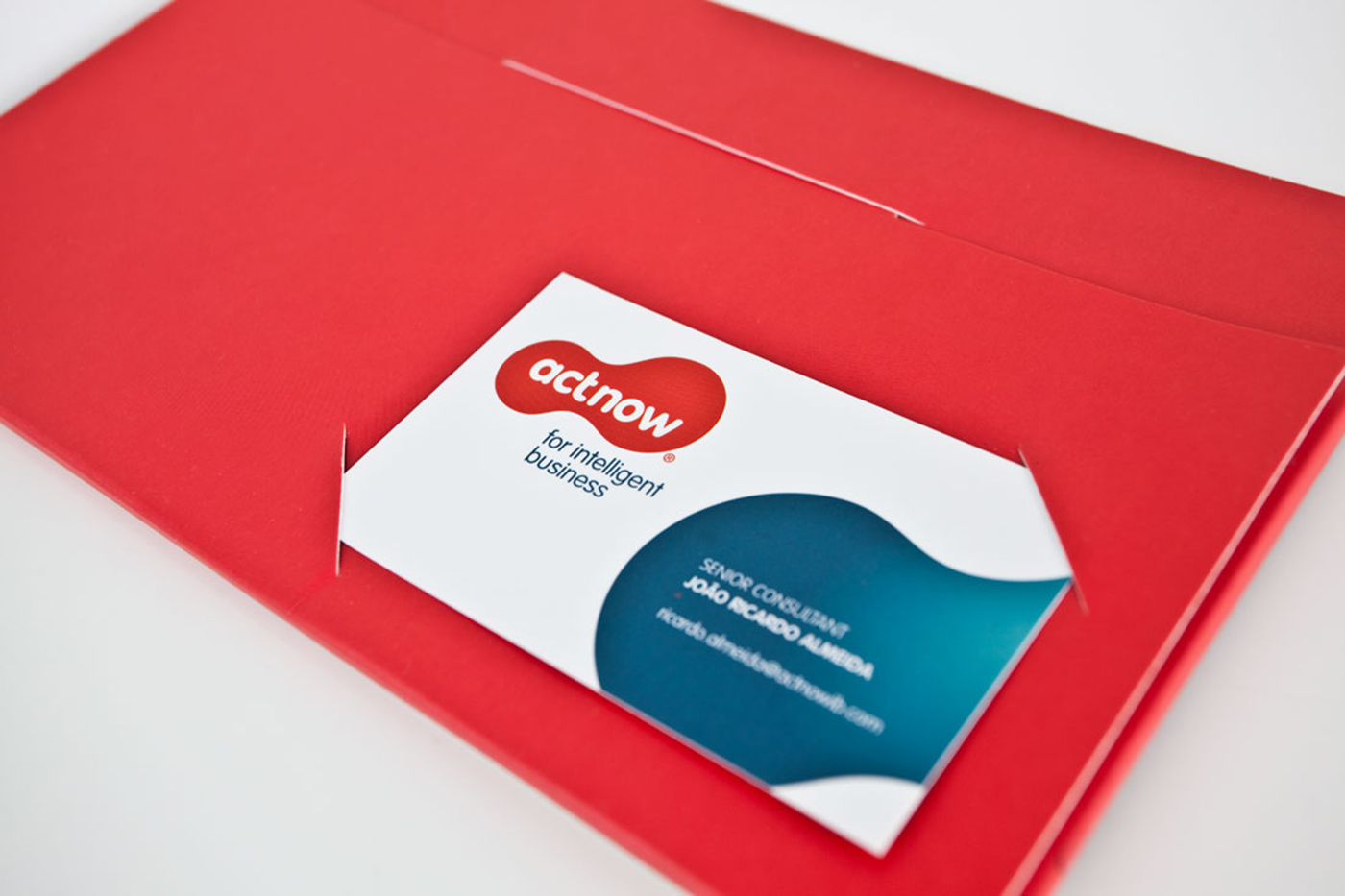 actnow brand branding  intelligent business Business Cards stationary identity