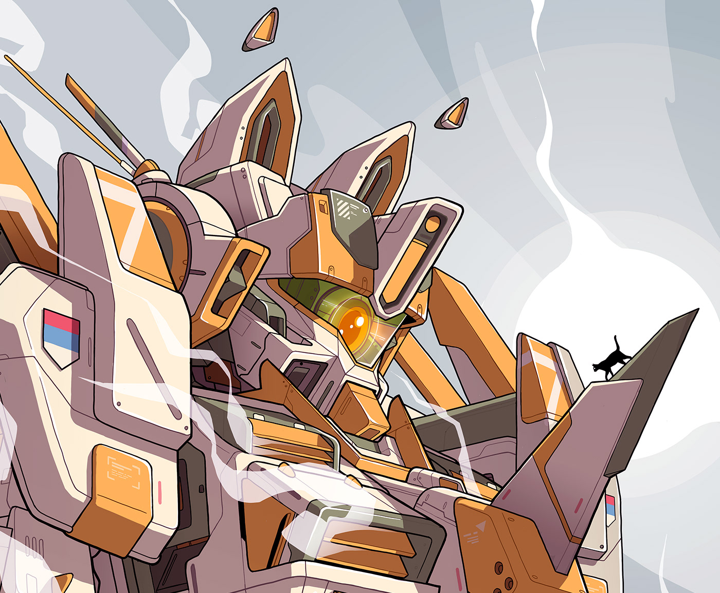 mecha mech robot robotics cartoon Gundam anime comic art gunpla MAcross
