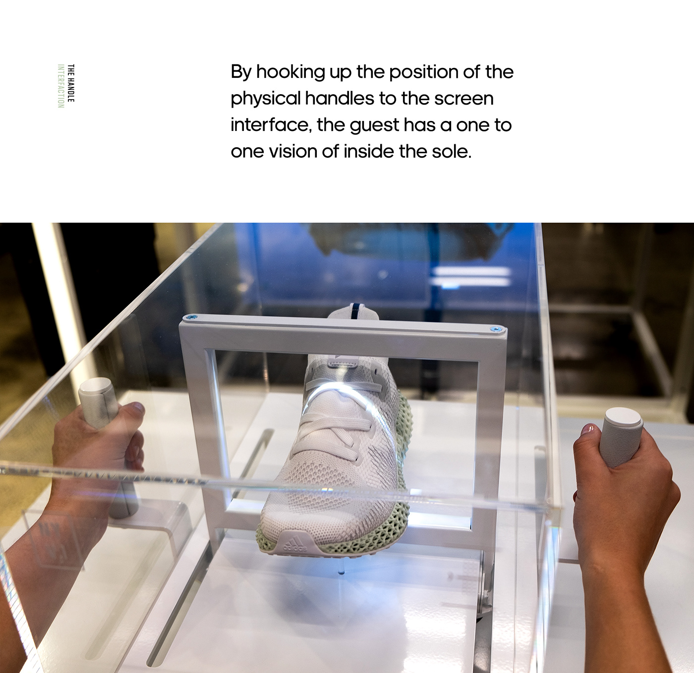 interactive UI ux digital installation Event activation Retail animation  shoe