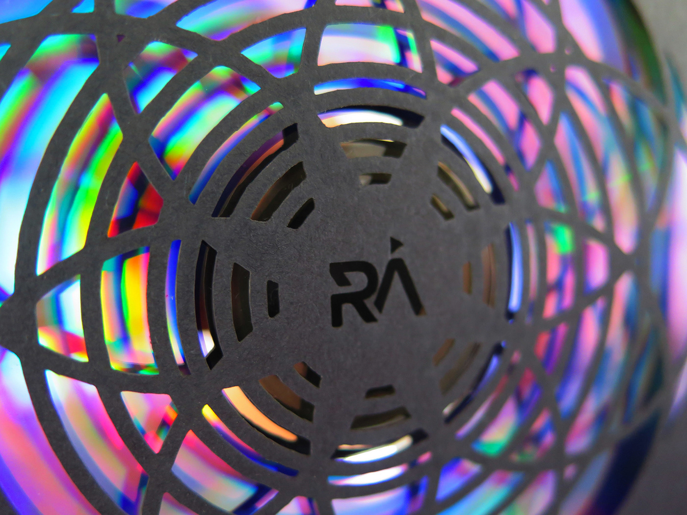 cd cover LP pattern Magic   laser cut laser detail purple cd-cover Rålyd Raalyd sound