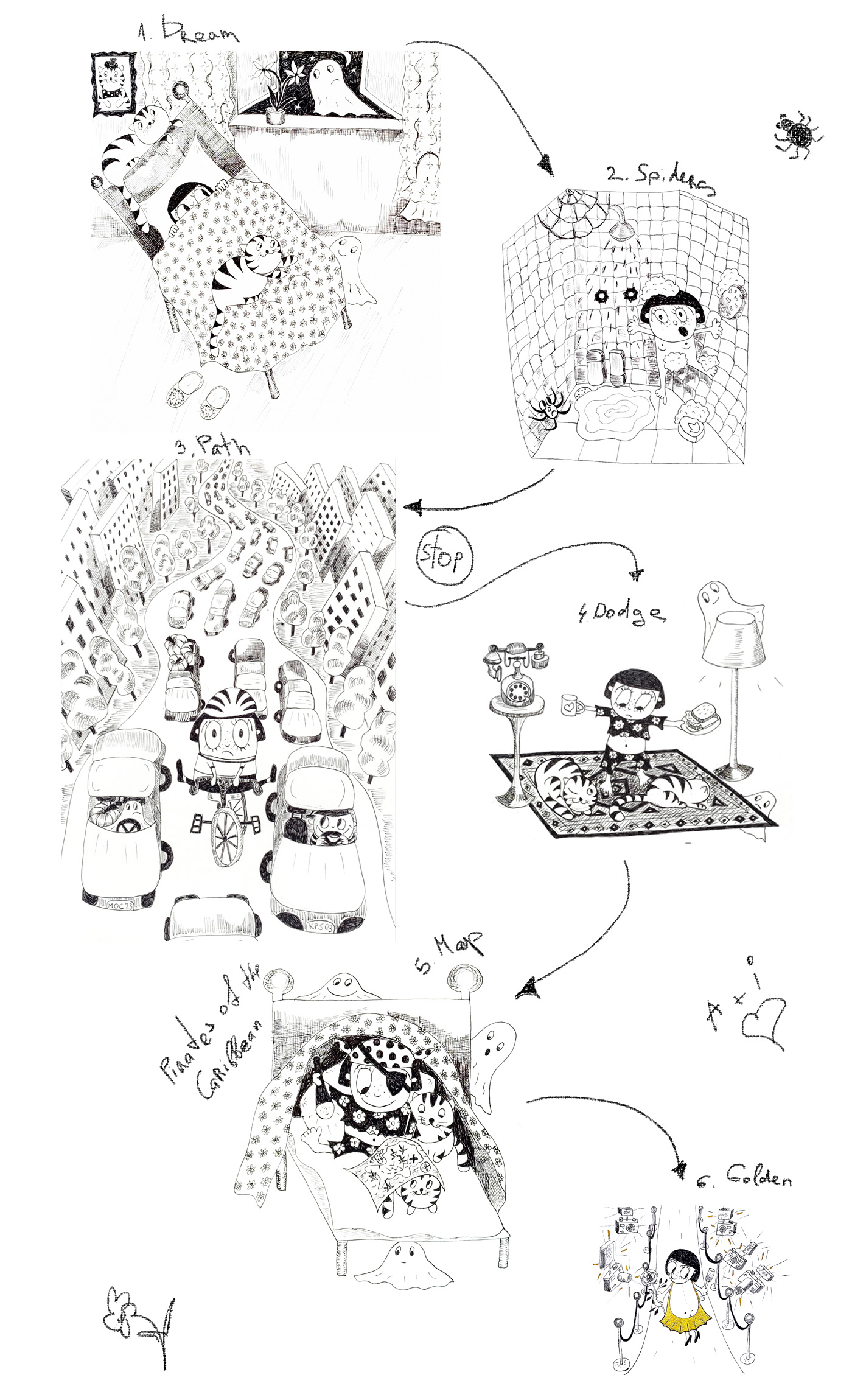 inktober ILLUSTRATION  Character design  sketch cartoon ink drawing girl illustration comics Drawing  Girl Power