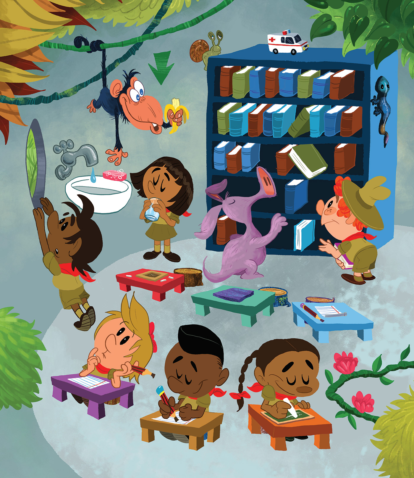 children's book digital illustration educational ILLUSTRATION  Illustrator kid's book kidlitart textbook