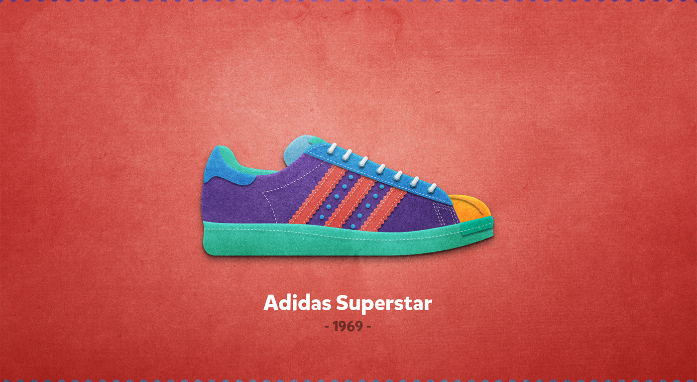 sneakers sneaker shoes animated flat after effects infographic vintage timeline design