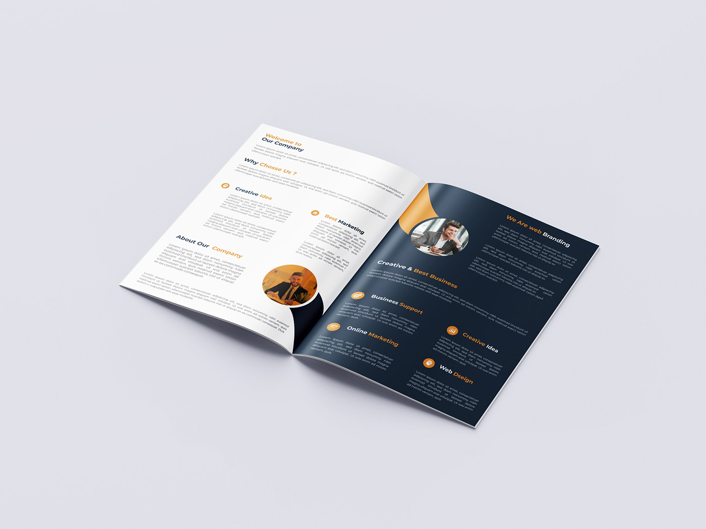 brochure brochure design agency bi-fold brochure business brochure corporate modern Multipurpose Bi-fold