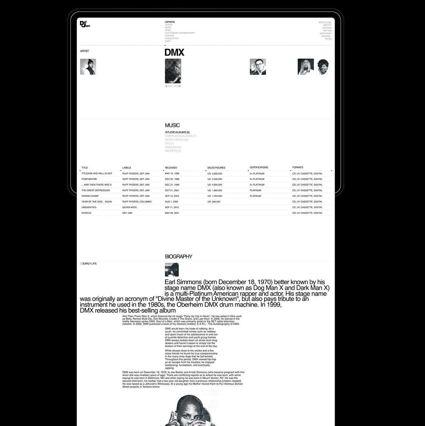 brand identity design grid identity interface design music typography   UI uiux uprock