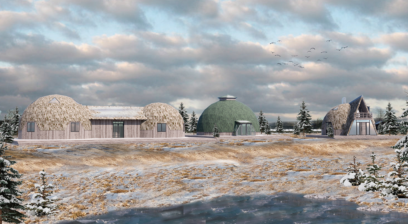 Поместье проект зима природа Nature театр turizm geosphere design architecture