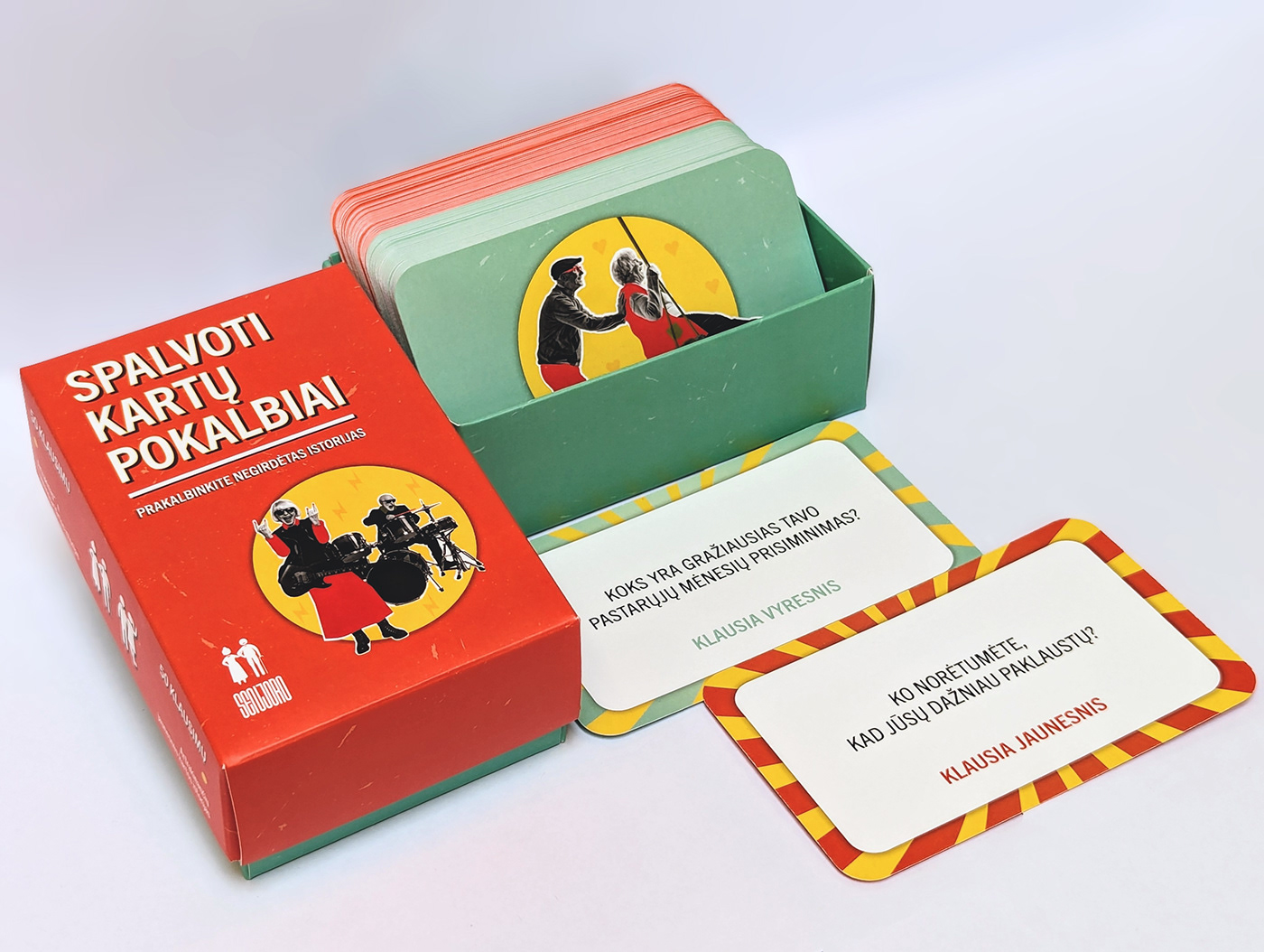 product design  Packaging cards print conversation cards design