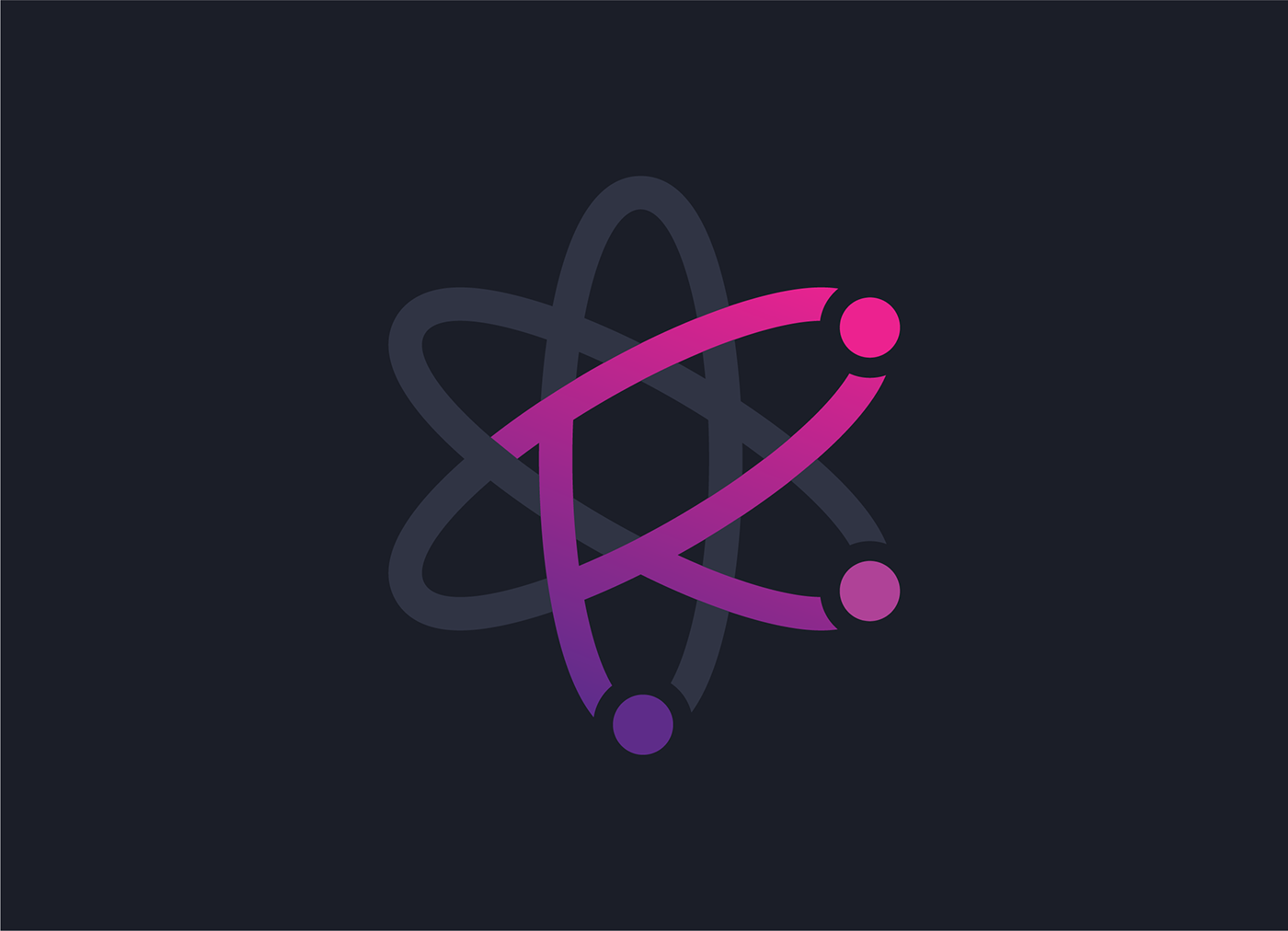 atom atomic gradient magenta open source Orbit purple reaction reactive Technology