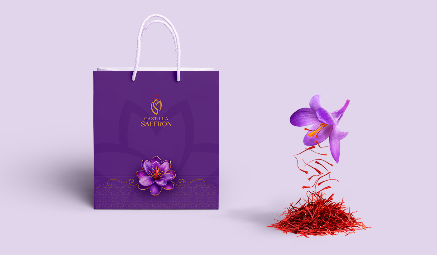 Creativity graphic design  logo adobe illustrator visual identity Advertising  elegance Authenticity premium quality pure saffron
