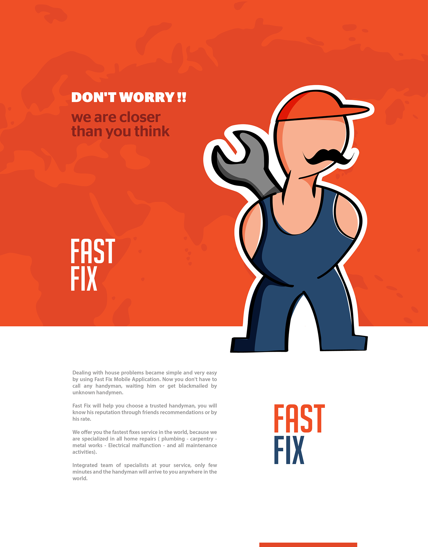 Don t wait for him he. Фаст фикс. Fix fast logo. Fix on. Behance mobile Repair.