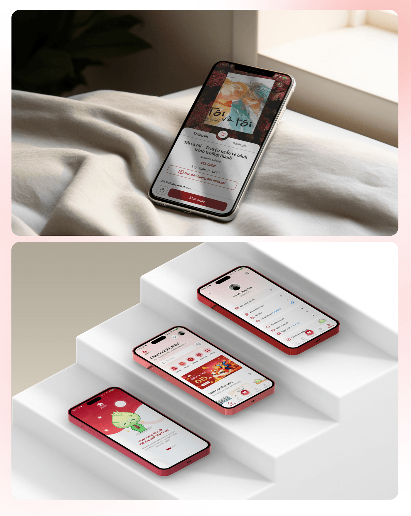 UI/UX ui design Bookstore redesign app design branding  figma design Minimalism glassmorphism showcase design