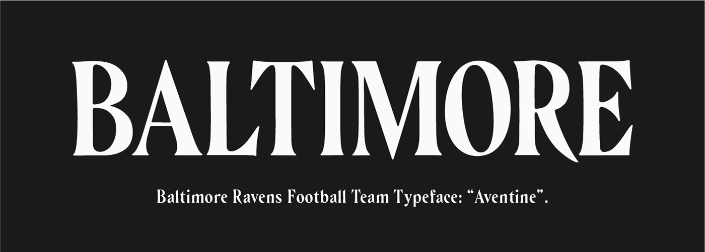 branding  football logo Moore nfl Poe ravens sports uniforms horror