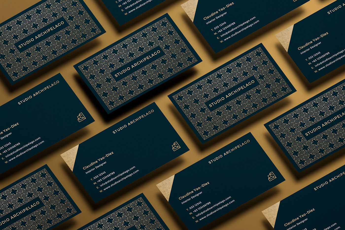 interior design  Business card design logo pattern elegant branding  abstract Stationery monogram Mockup