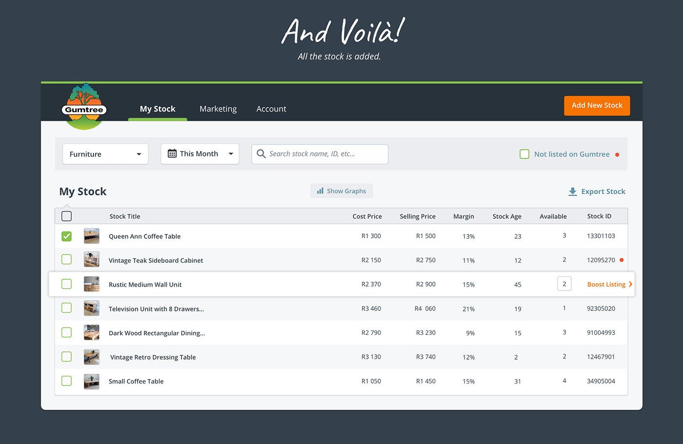 gumtree Web Design  mobile design UX design ui design information architecture  Gumtree Goods