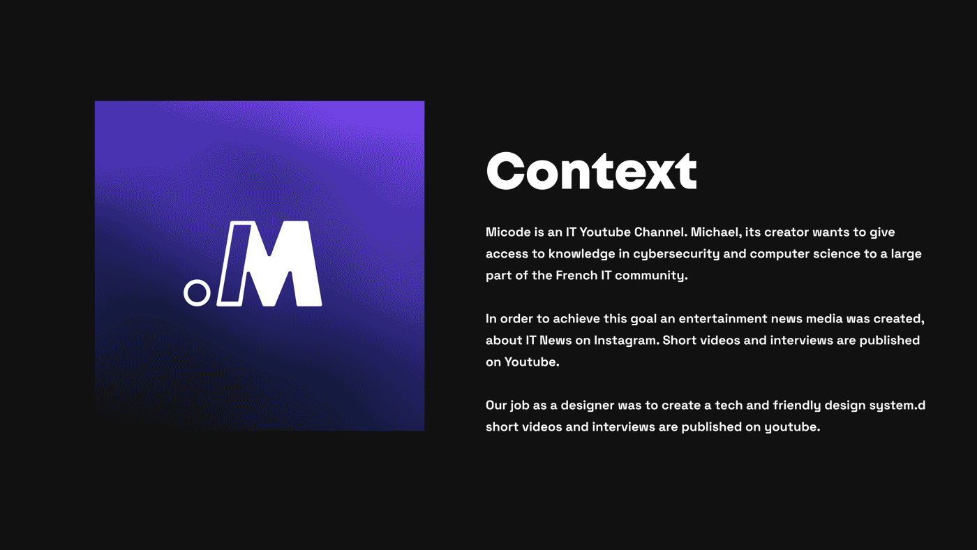 branding  computerscience instagram interview media motiondesign news UI/UX youtube designsystem