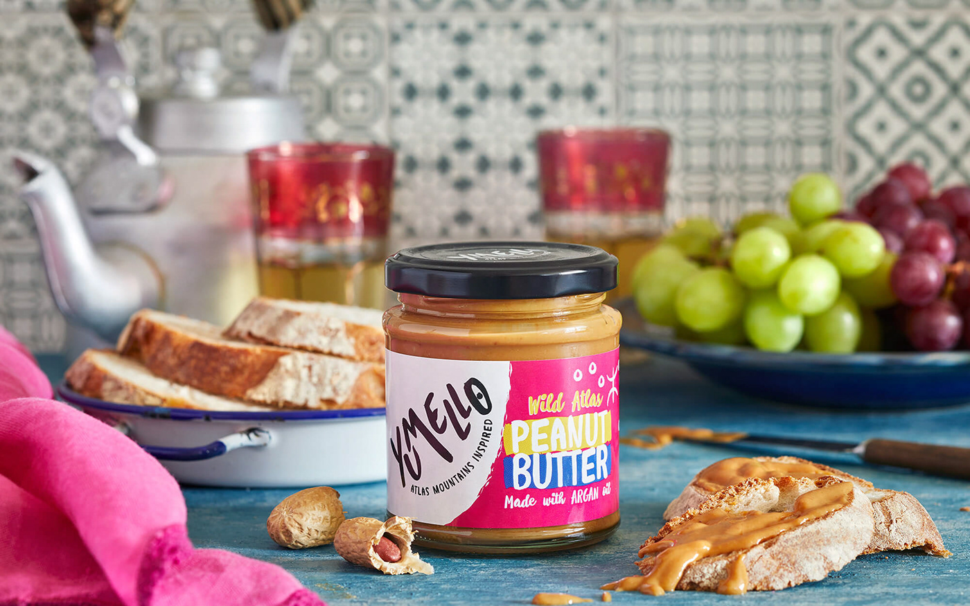 yumello Morocco peanut butter spreads Label jar sophia georgopoulou sophiagdotcom athens Food 