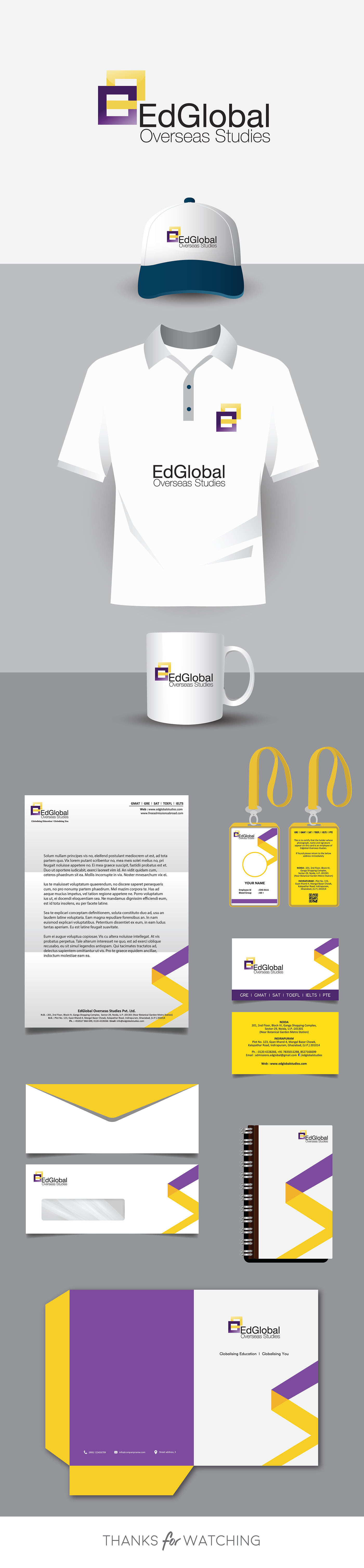 branding  graphic design  Corporate Identity visiting card letterhead Mugs folder envelope tshirt cap
