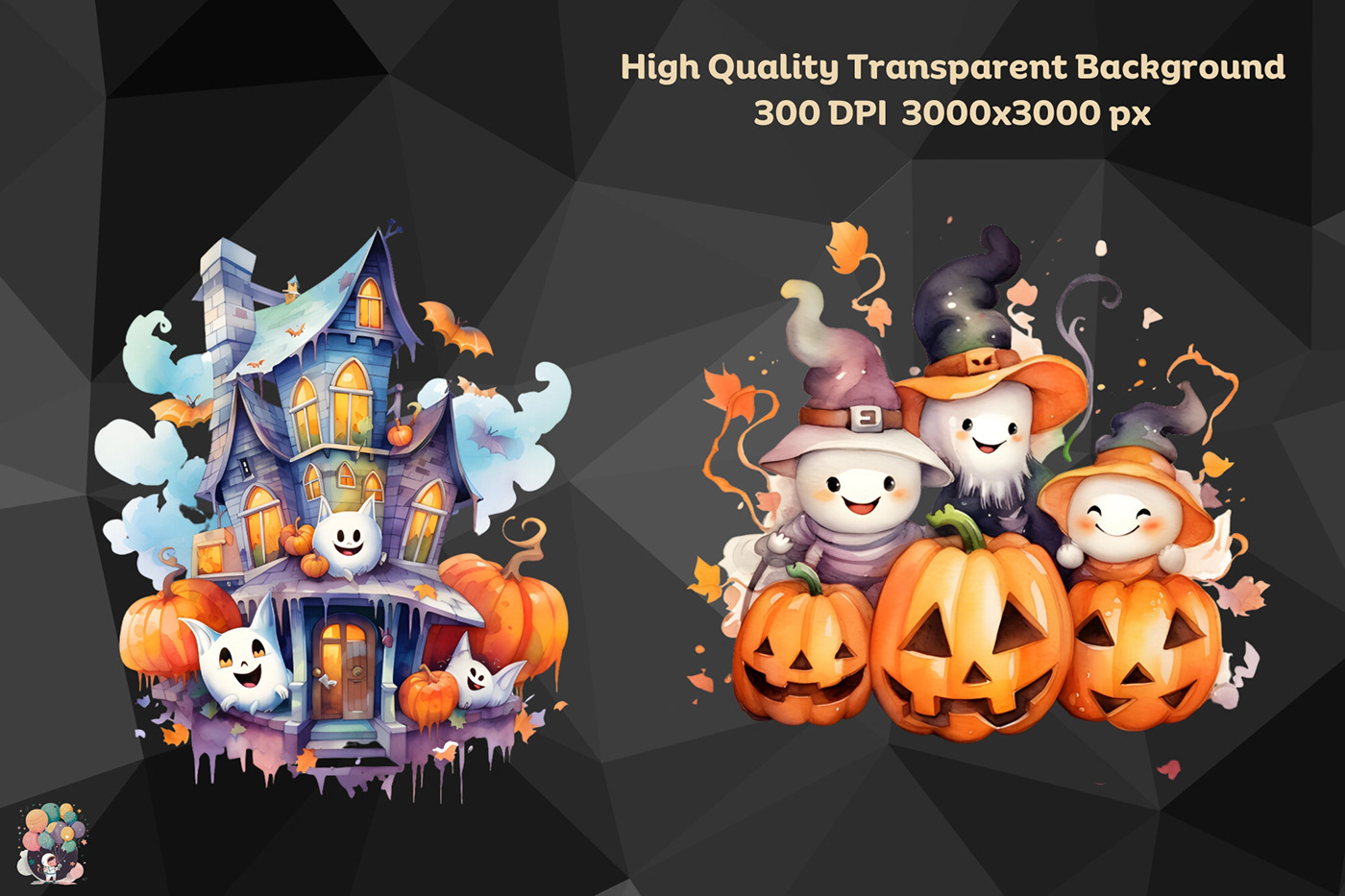 Halloween pumpkin trick or treat ghost monster fantasy catoon