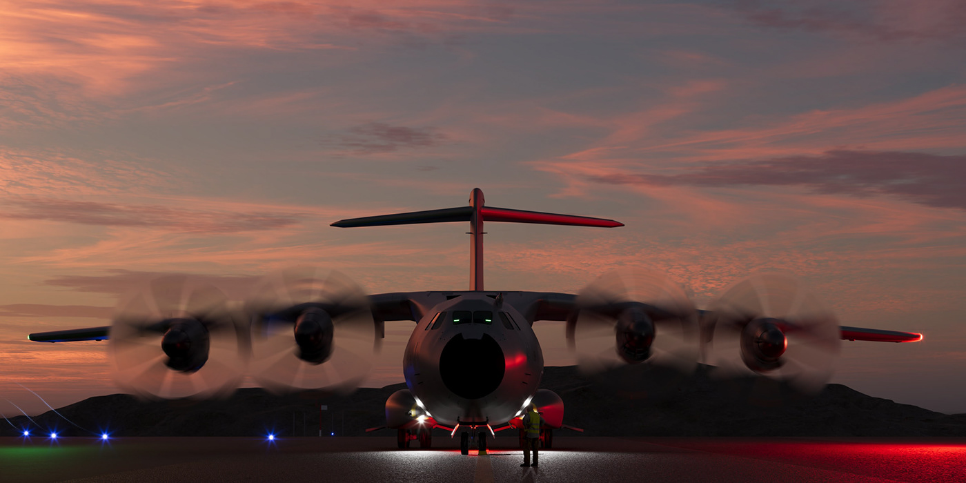 Airbus Aircraft airplane Military sunset DUSK Airbus A400M cargo aircraft Military Aviation SKY