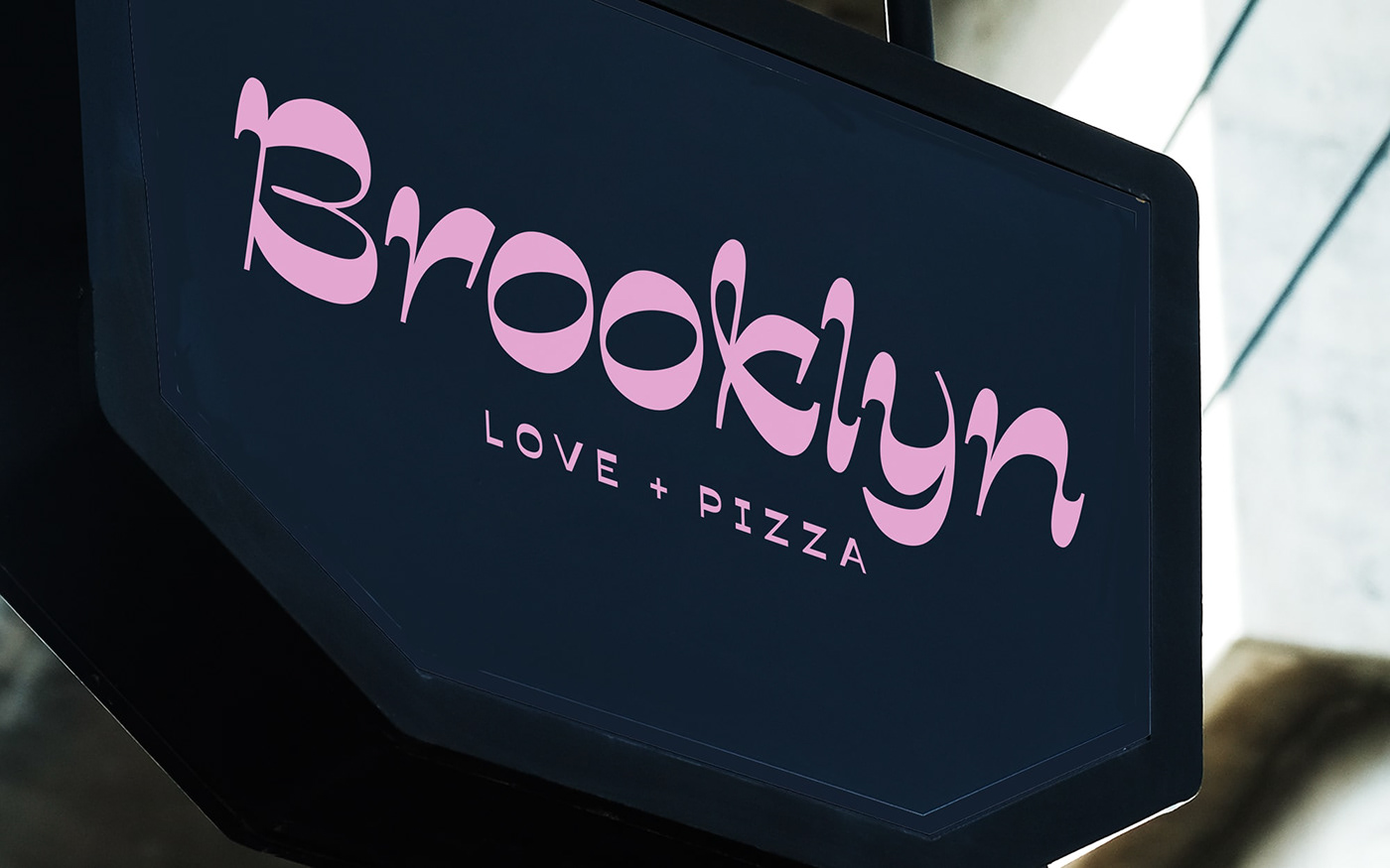 Brooklyn Pizza restaurant visual identity logo Love Packaging branding  Greece Food 