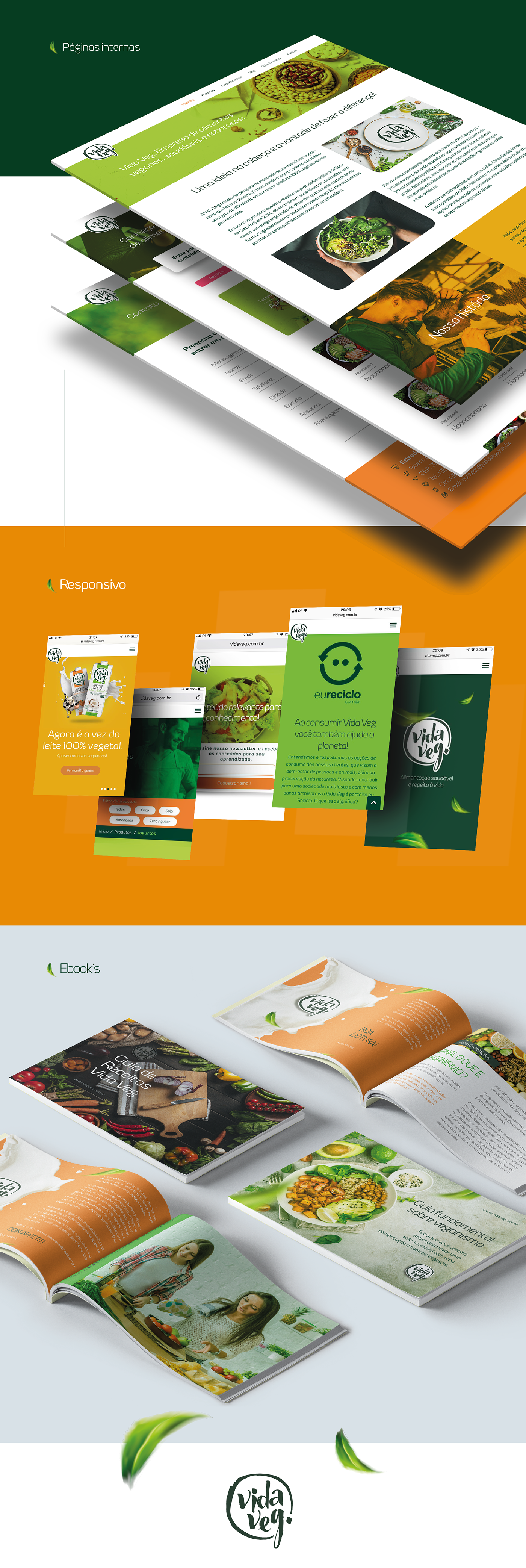 identidade visual visual identity Webdesign site ux UI redes socias vegan veganismo alimentação