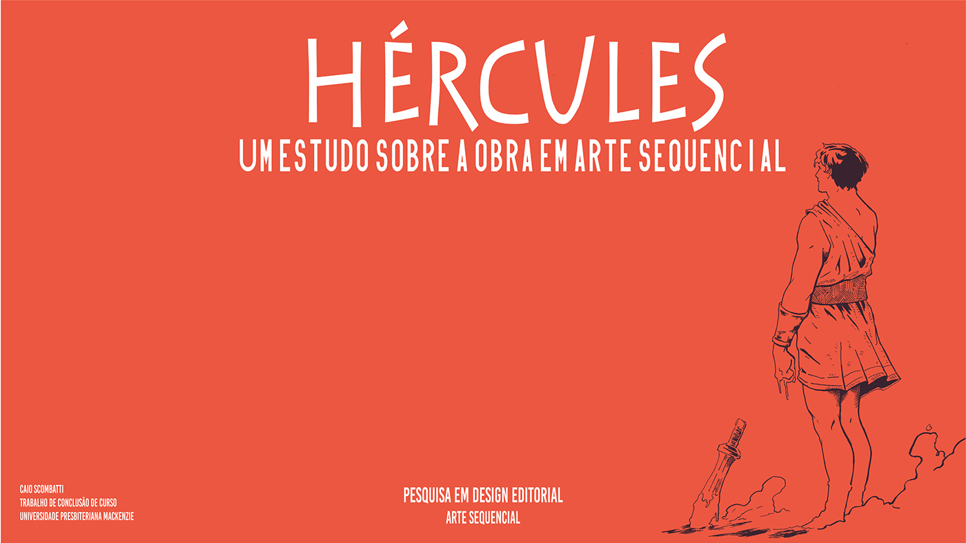 design editorial design  hercules Character design  sequencial art ILLUSTRATION  Comic Book