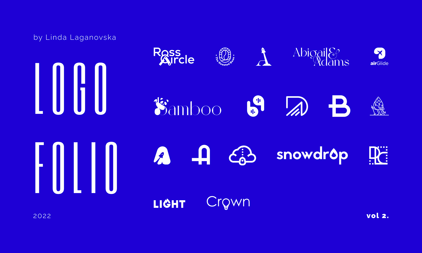 A small collection of logos, logofolio year 2022. 