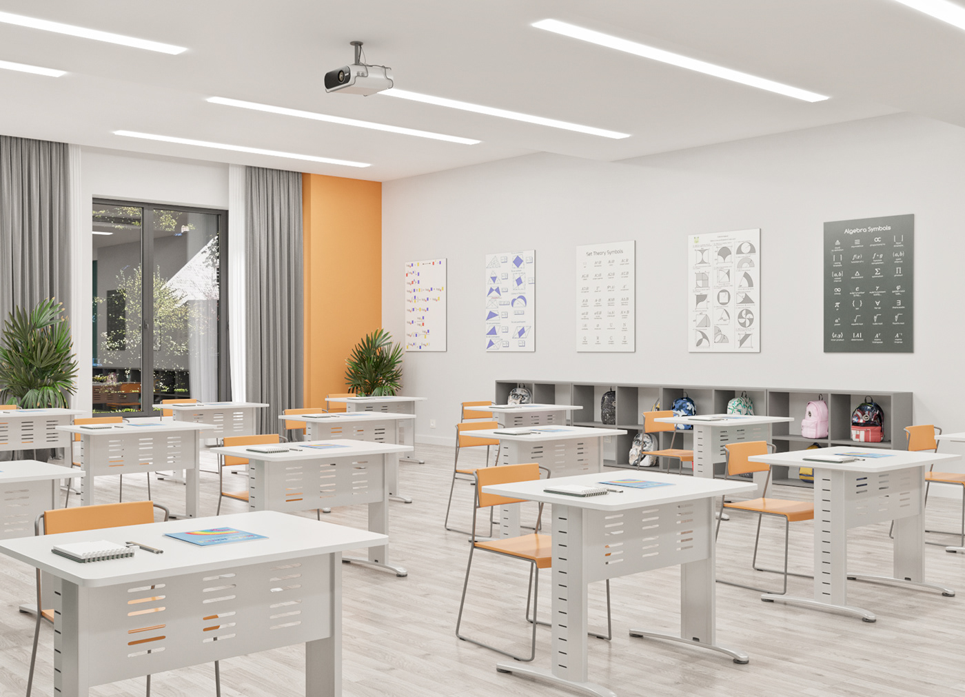 Design in a Interior Math class interior private school. дизайн дизайн школы частная школа