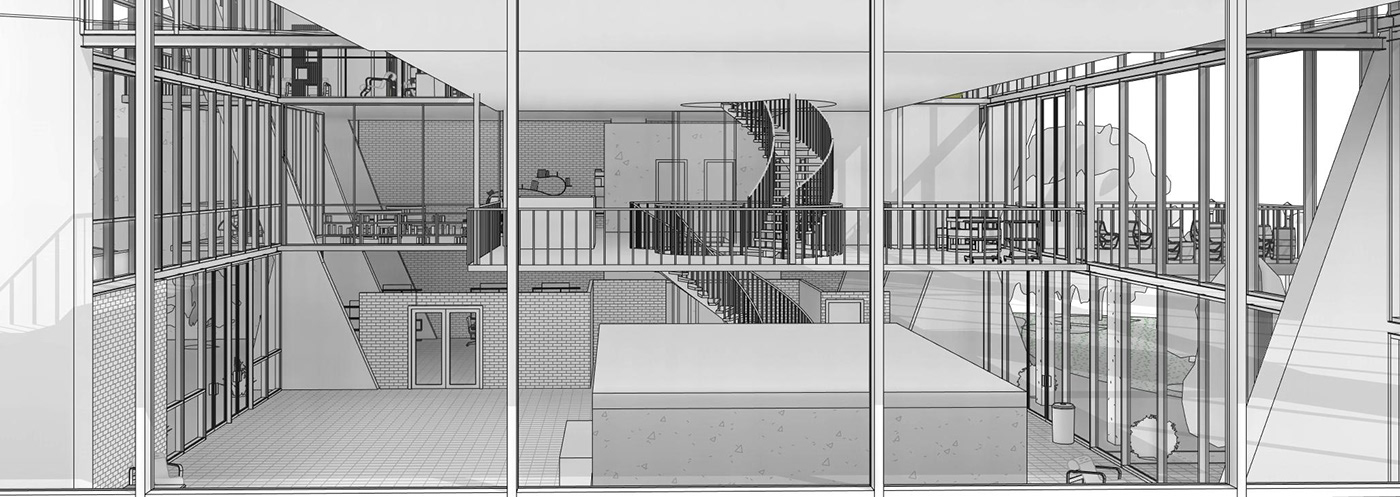 architecture arquitectura AutoCAD biblioteca Project proyecto Render revit