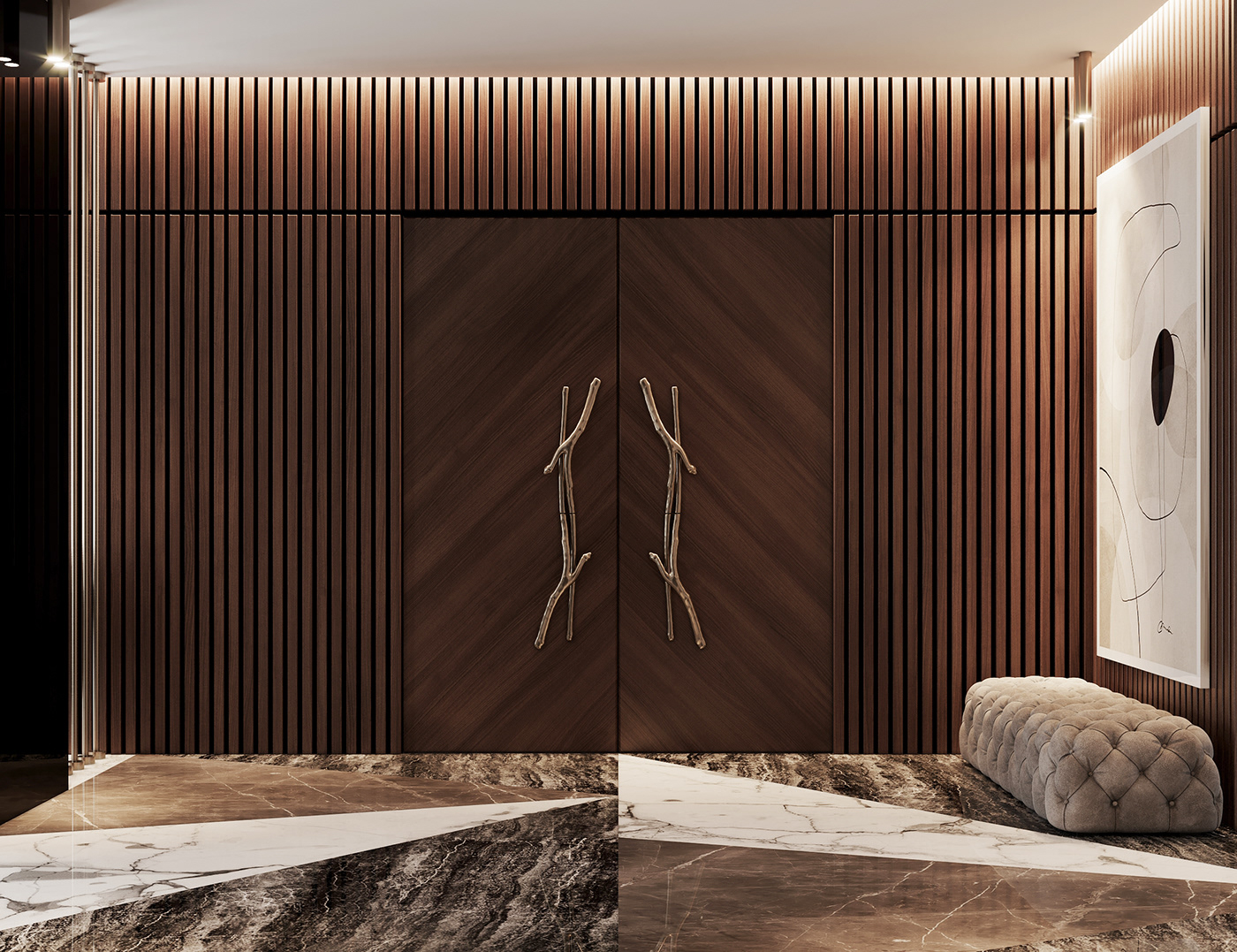 3ds max architecture archviz CoronaRender  interior design  modern Render visualization