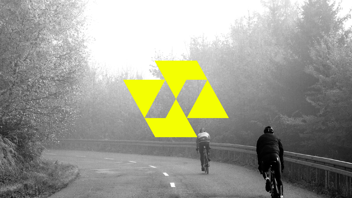 branding  clean Cycling Dynamic identity Logotype personal coach sports visual identity yellow