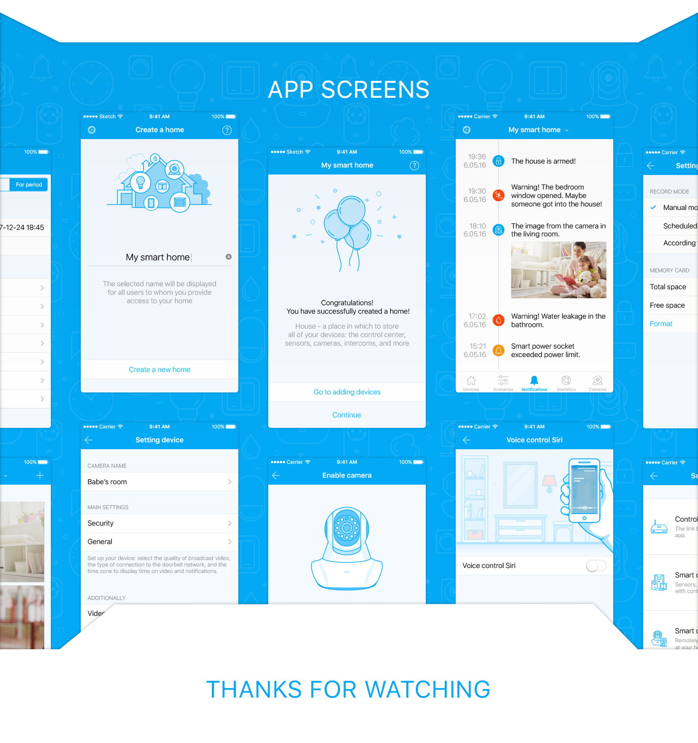ui design Smart Home Mobile app icons illustrations placeholders ios sketch placeholder