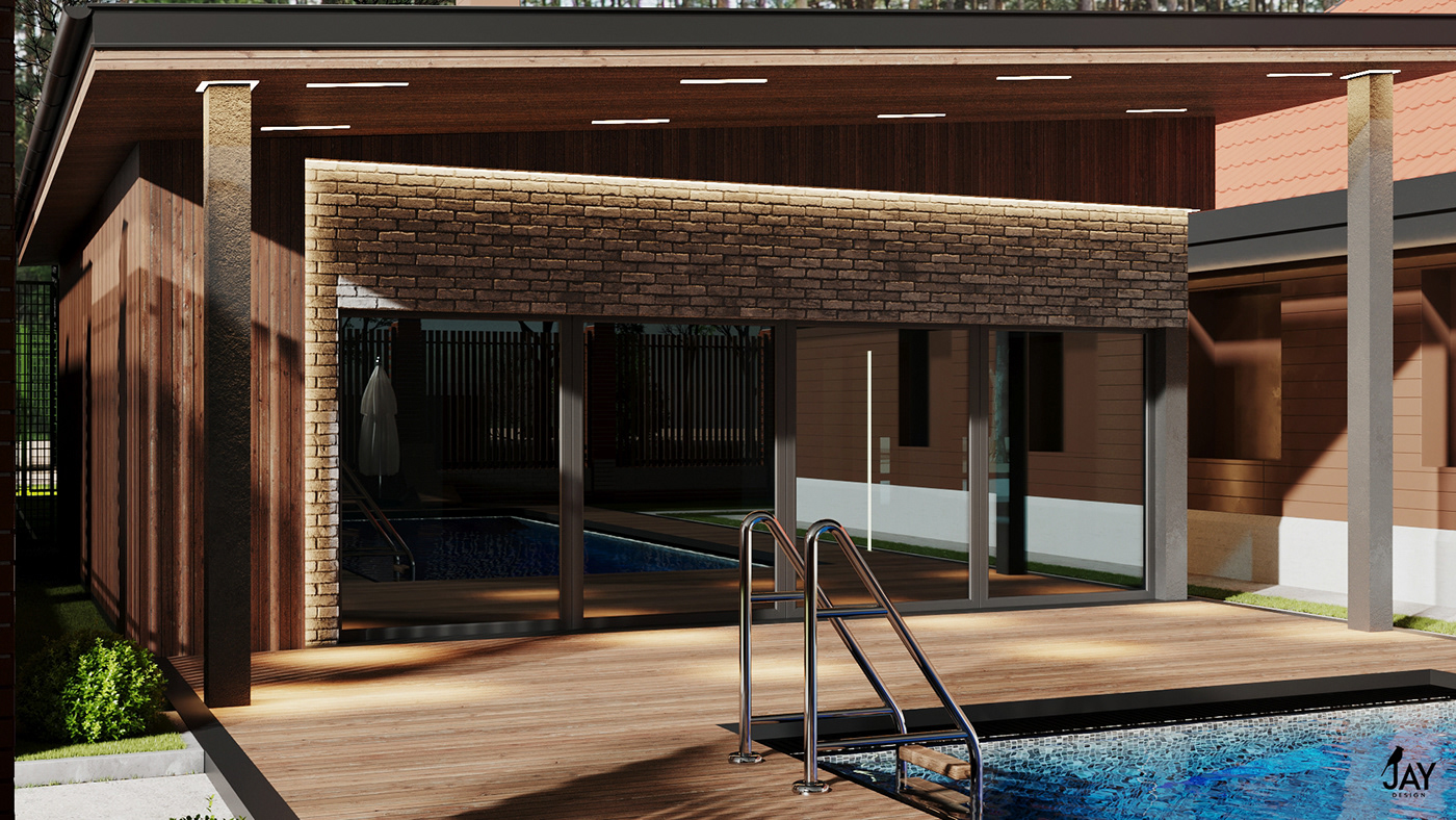 architectural design contemporary house HOUSE DESIGN pool design Sauna spa center spa design