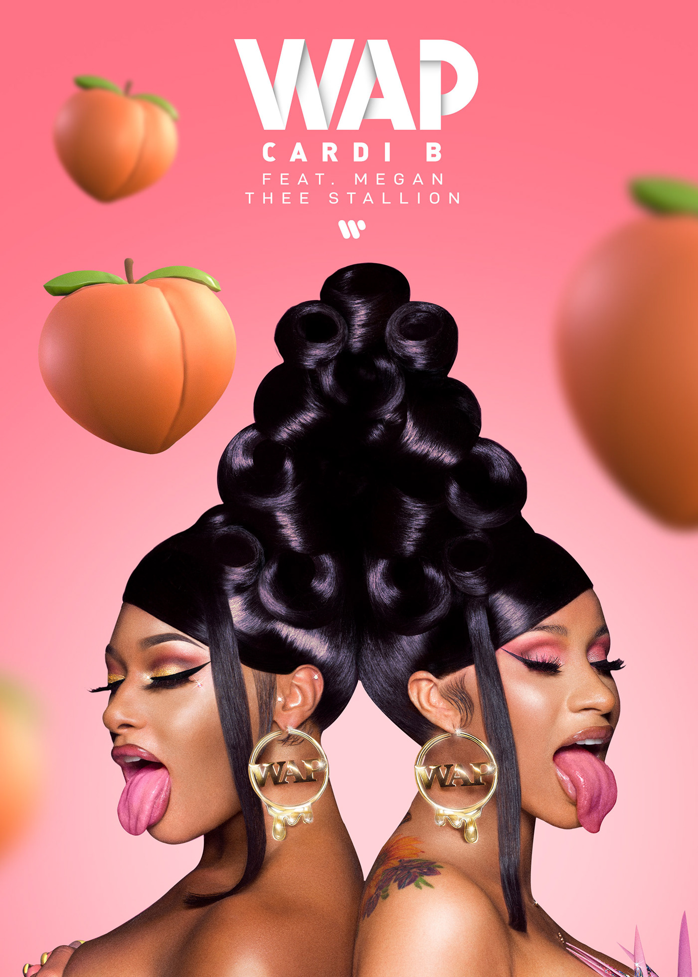 black cardi b design Girl Power music peach pink wap Warner Music