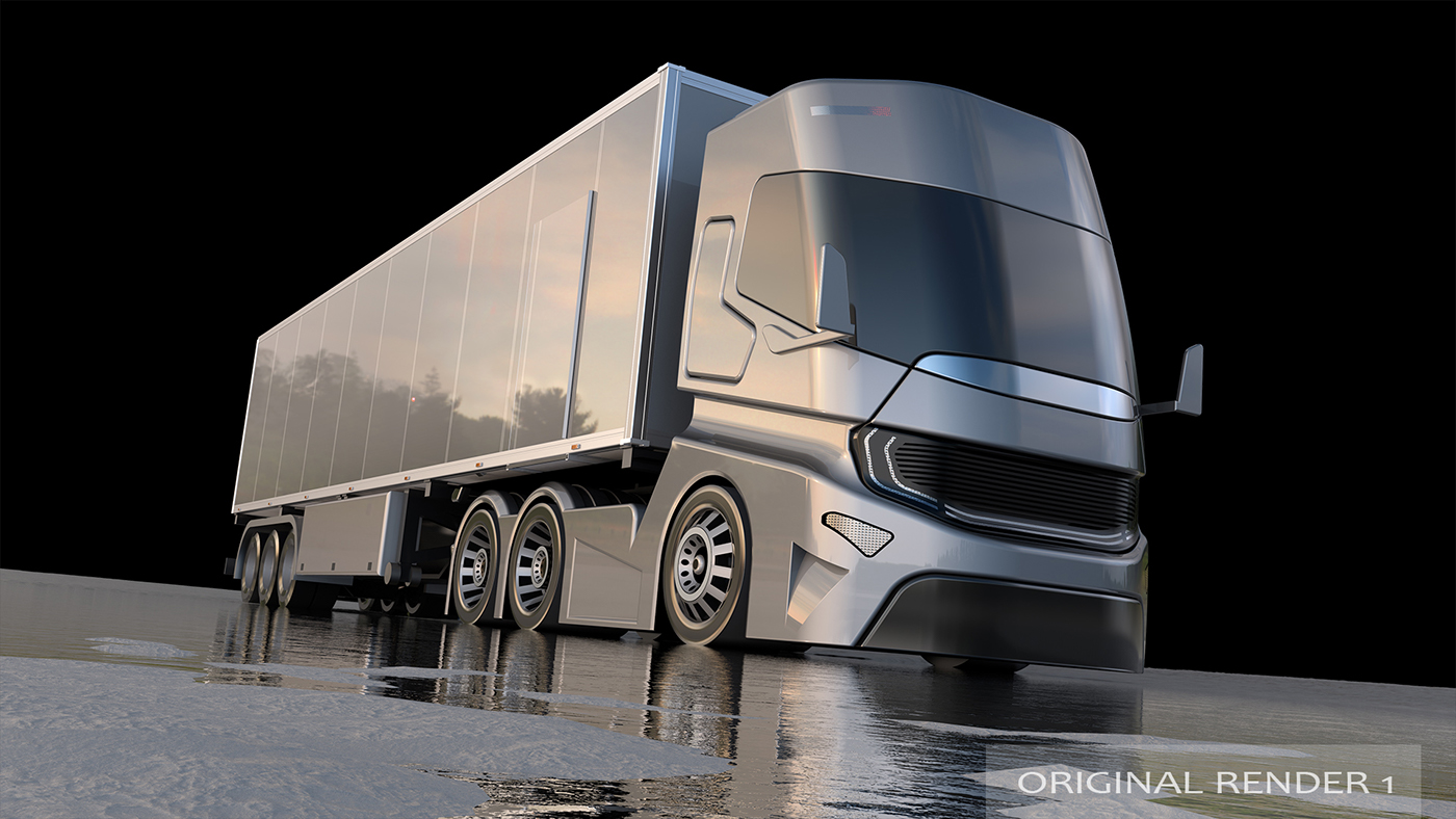 semi truck CGI concept concept Semi